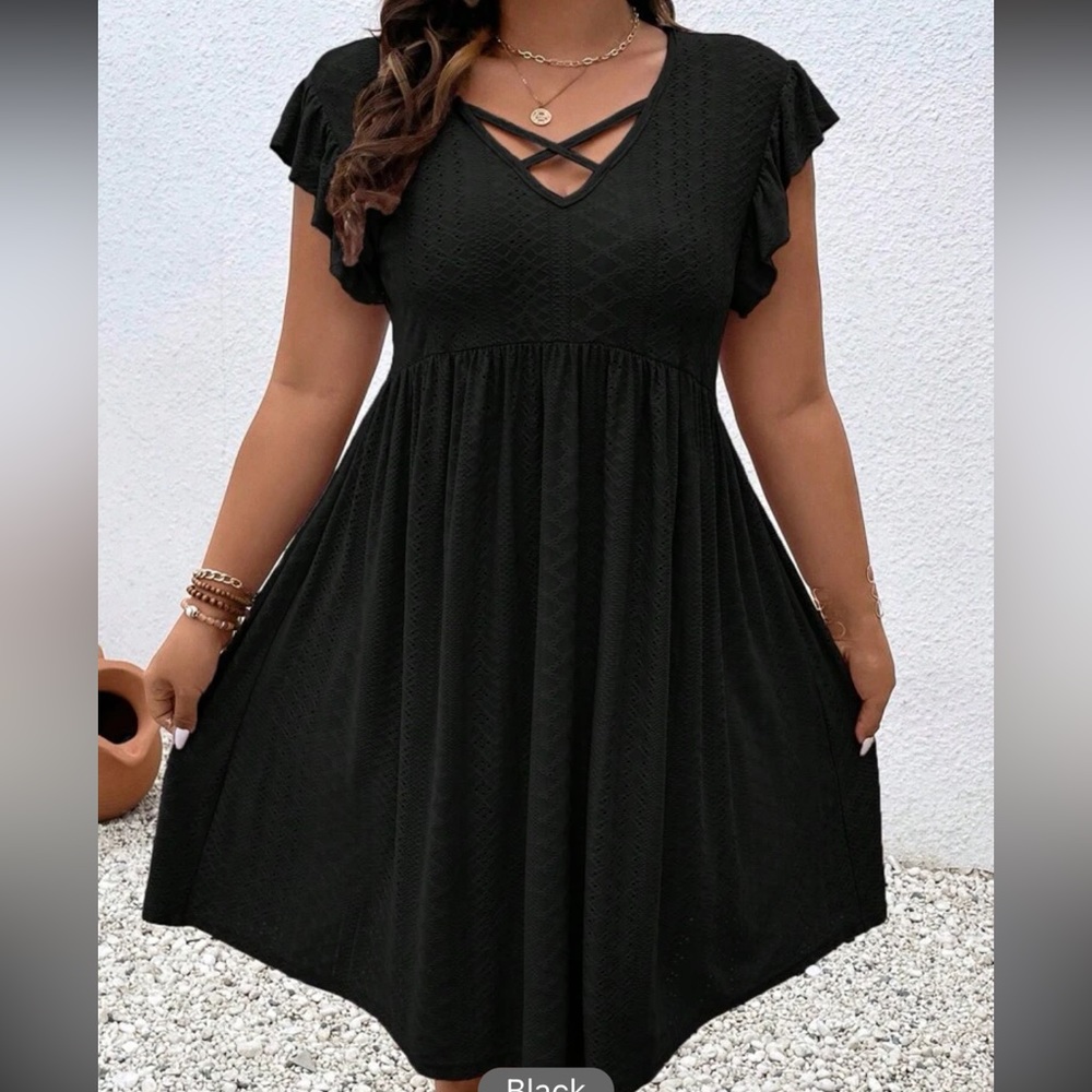 Shein dress, black light material